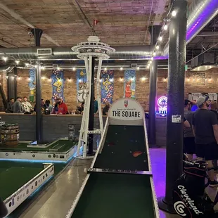 a miniature golf course