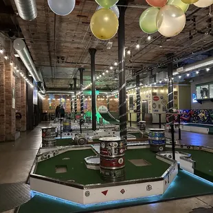 Mini golf setup