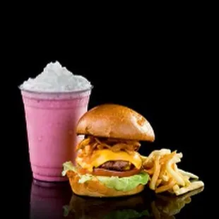 a glass of milkshake