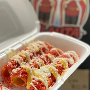 Hot Cheeto Flautas