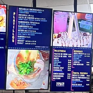 menus and prices