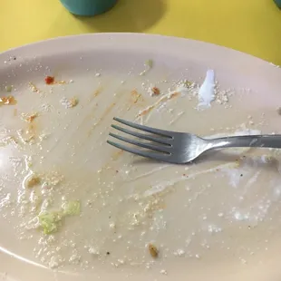 I guess i liked it cuz i clean my plate!! FLAUTAS ARE THE BEST THING EVERRRR LOVE THIS PLACE. I WILL BE BACK!!!!!