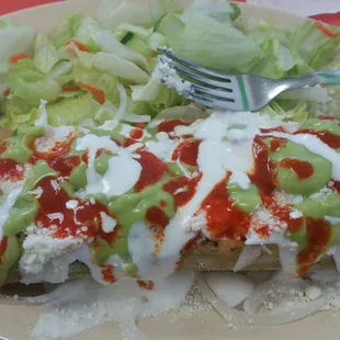 Delicious flautas