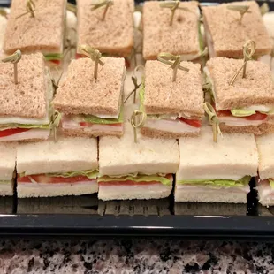 Turkey provolone sandwiches