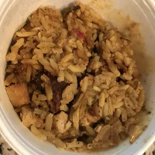 a close up of a bowl of food