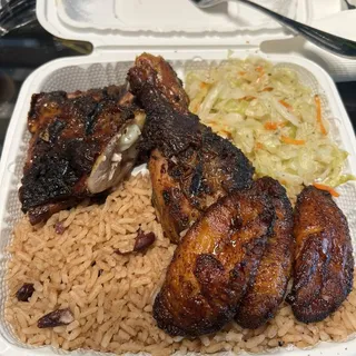 Jerk chicken lunch special Tues-Fri 12-3 pm Only