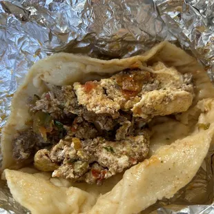 Aporreado taco