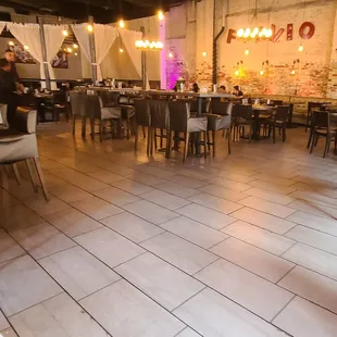 Spacious indoor seating.