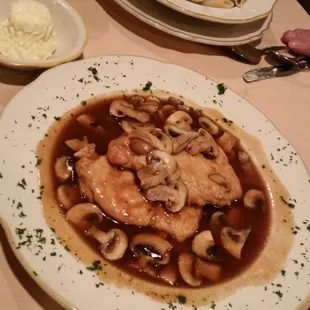 Chicken Marsala w/double Pasta side