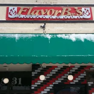 the front of a restaurant