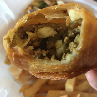 Samosa $1.50 each. Best I've had in the Twin Cities so far. HIGHLY RECOMMEND.
