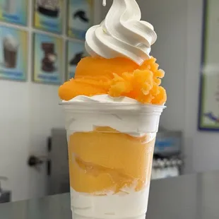 2nd Street - mango and orange cream with vanilla custard