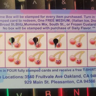 Incentive to return for more