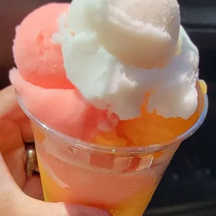 Italian Ice,  medium,  up to 6 scoops