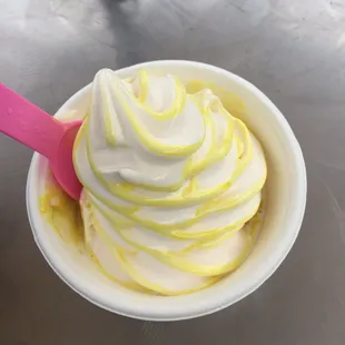 Banana swirl ice cream!