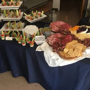 Charcuterie, Veggie Shooters, &amp; made-to-order Quesadilla Station