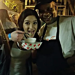 The owner gave me a free cup of his crab beer soup. This guy!! SO good. My flavor face never shows disappointment.