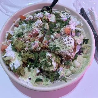 Crunchy Falafel Over Rice Crunchy Falafel Over Rice