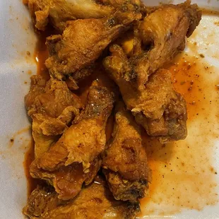 8 pc hot wings