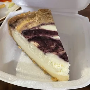 Blueberry Swirl Cheesecake