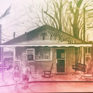 Cool picture a local artist drew for Mrs. Joyce!