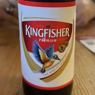 Kingfisher Premium is an Indian lager that paired well with the spicy Indian dishes.