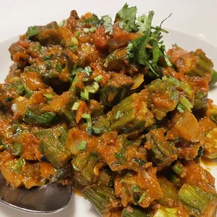 Okra! Love love love this dish. So delicious!