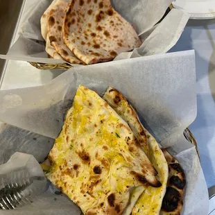 67. Garlic Naan and sweet naan