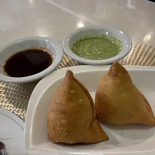 Vegetable Samosas.