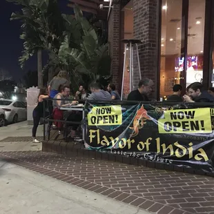 Our outdoor seating fresh Hollywood air!