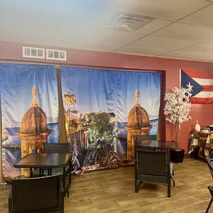 Seating area in the back