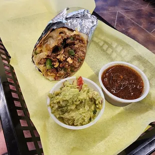 Breakfast Burrito, I added guac!