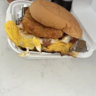 Breakfast on a bun