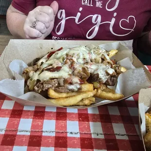 Loaded fries Philly Steak