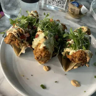 Fried Chicken Tacos