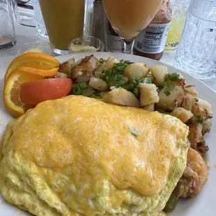 Spinach and Crab Omelette