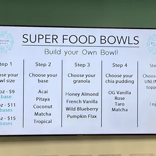 Build your own bowl