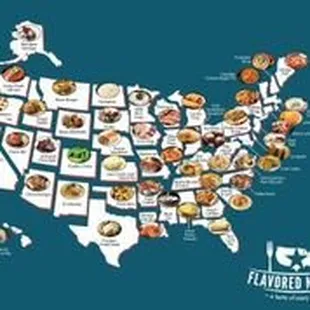 Flavored Nation Iconic Dish Map