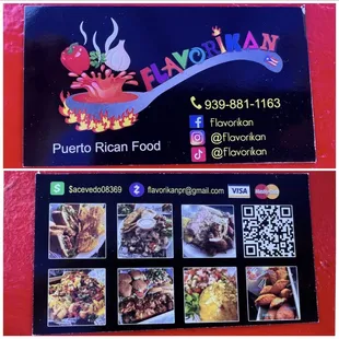 Business Card and digital menu