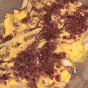 Bacon cheese fries