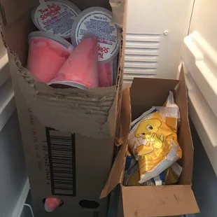 an open refrigerator