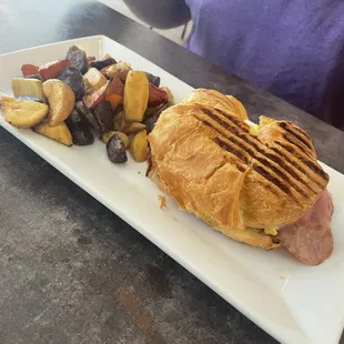 Grilled Breakfast Croissant