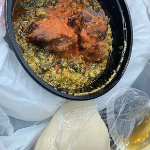 Egusi Soup with beef