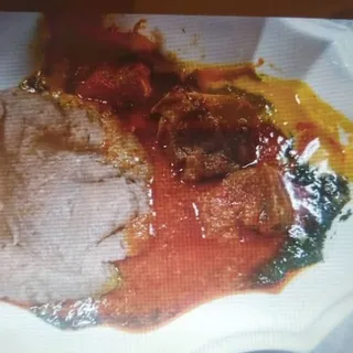 Amala and Ewedu (Abula)