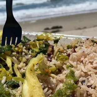 Small Vegan Combo on the beach