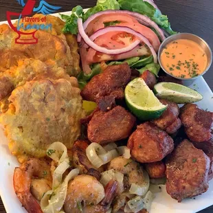 Carne Frita con Tostones