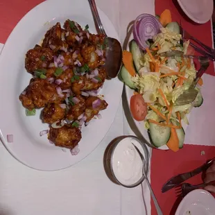Gobi Manchurian and Chilli Paneer