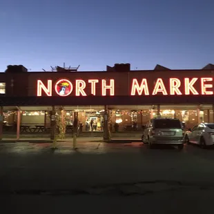 a north market at night