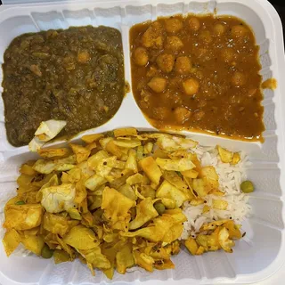 3 Veggie Dishes with Rice