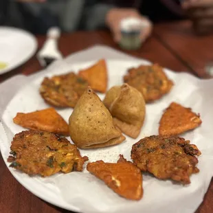 a plate of food on a table